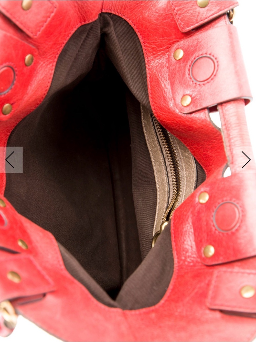 Chloe Vintage Red Leather Shoulder Bag - Picture 6 of 6